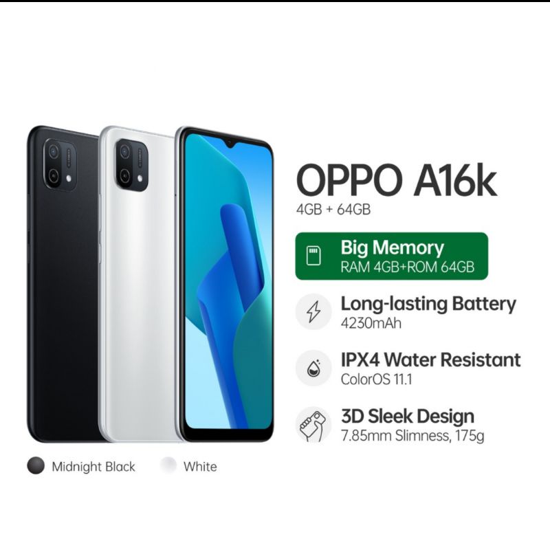 OPPO A15S A16k RAM 4/64 GB | A15 2/32 GARANSI RESMI OPPO INDONESIA