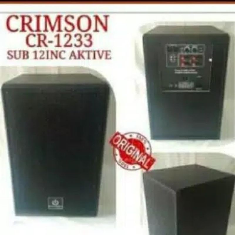 Speaker Subwoofer 12 Inch Crimson CR 1233 Original TERBAIK