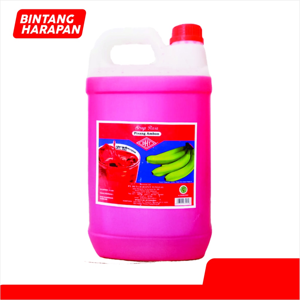 

SIRUP DHT RASA PISANG AMBON ASLI 5000ml