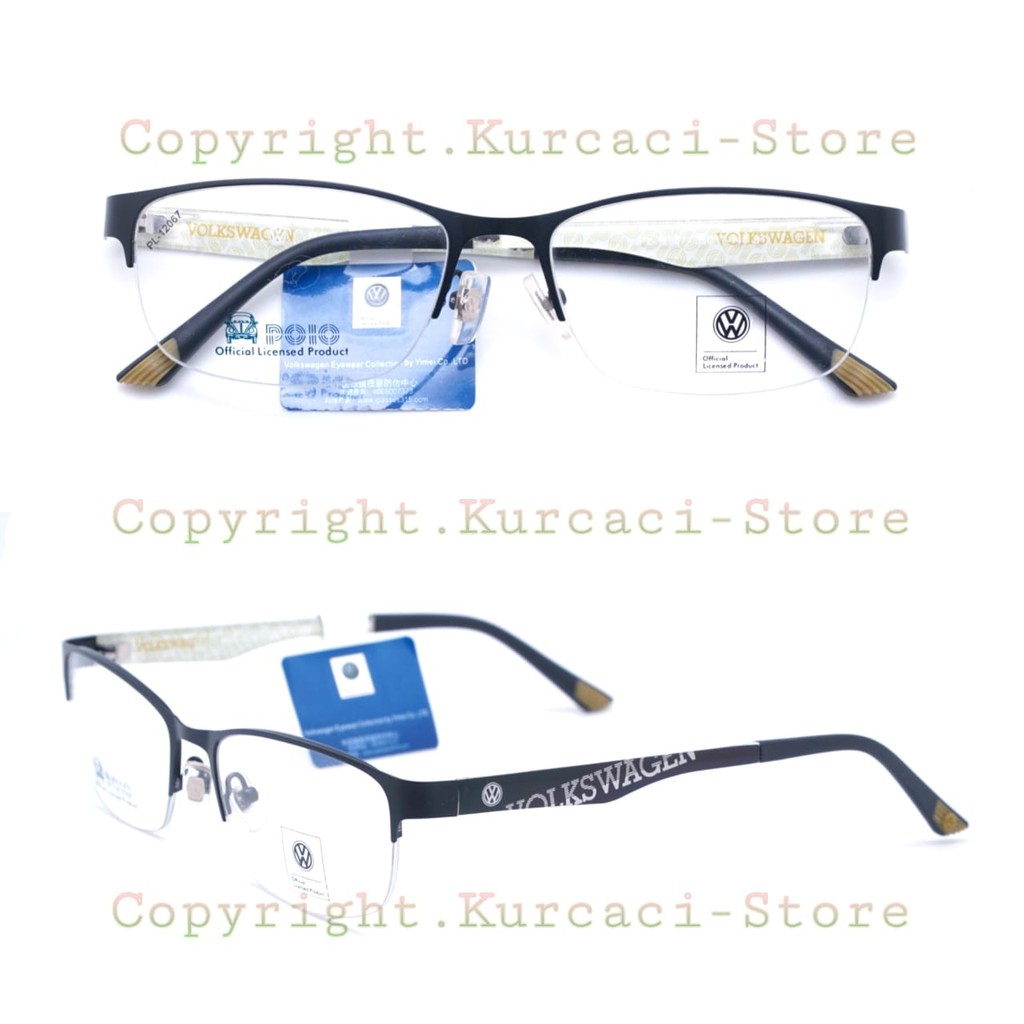Obral Kacamata Original Volkswagen 12067 Senur half Frame setengah bingkai/ Kacamata Branded Murah