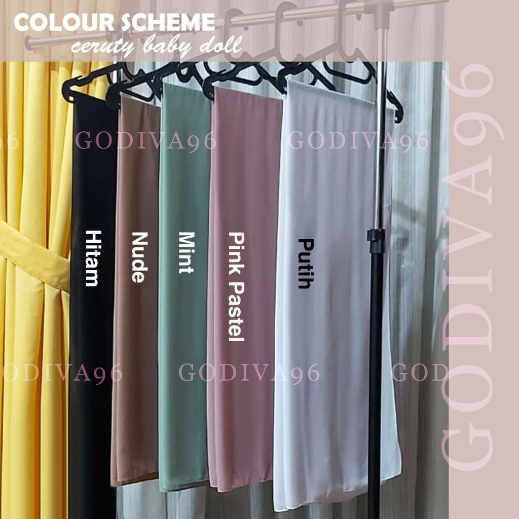 Godiva96 - HIJAB SEGIEMPAT INSTAN PLUS INNER 2IN1 | SEGITIGA INSTAN INNER 2IN1 | CERUTY BABYDOLL SEGI EMPAT 120CM X 120CM MEDAN