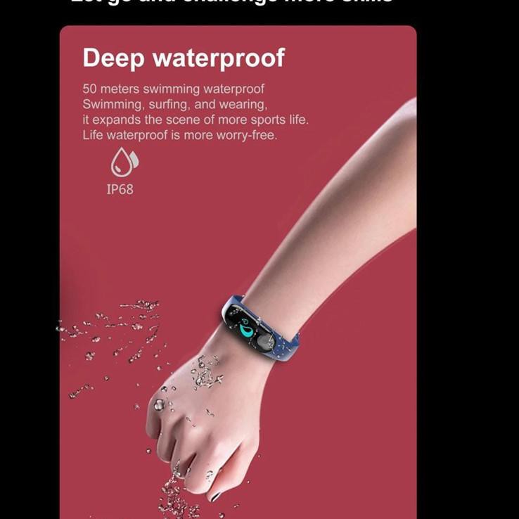 BIDEN Smart watch M4 Heart rate call nder  Sports step jam tangan pria jam tangan wanita 