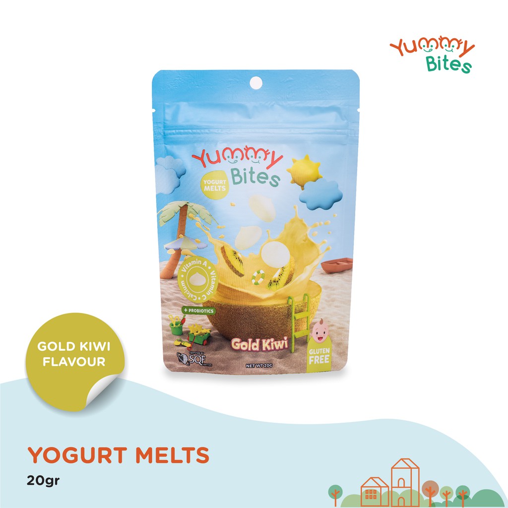 Jual Yummy Bites Yogurt Melts Gold Kiwi 20gr Indonesia