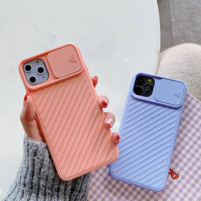 Soft Case Pelindung Lensa Kamera Bahan Silikon Tpu Warna Permen Polos Untuk Iphone 11 12 Pro X Xs Xr Max 7 8 Plus