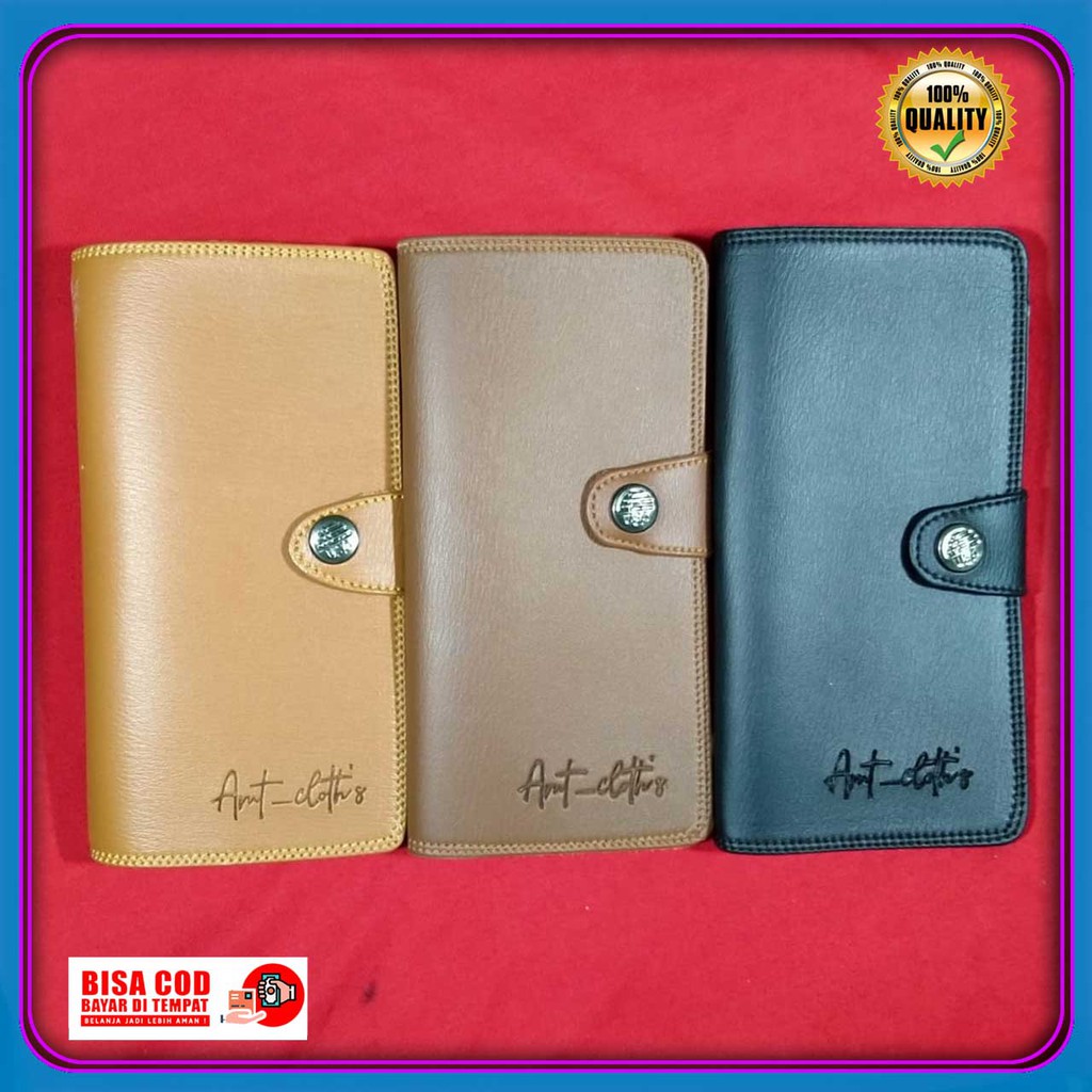 dompet cowok kekinian amt Panjang kancing keren kasual best seller