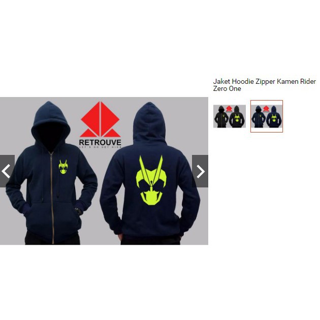 Jaket Hoodie Zipper Kamen Rider Zero One