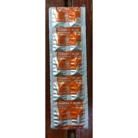 Fasidol Plus Paracetamol 600 MG Caffeine 50 Mg / Meredakan Nyeri / Demam / Sakit Kepala / 10 Strip