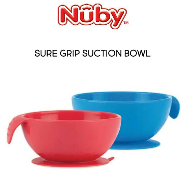 Nuby Baby Led Feeding / Sure Grip Suction Bowl / Mangkok Bayi 5592b