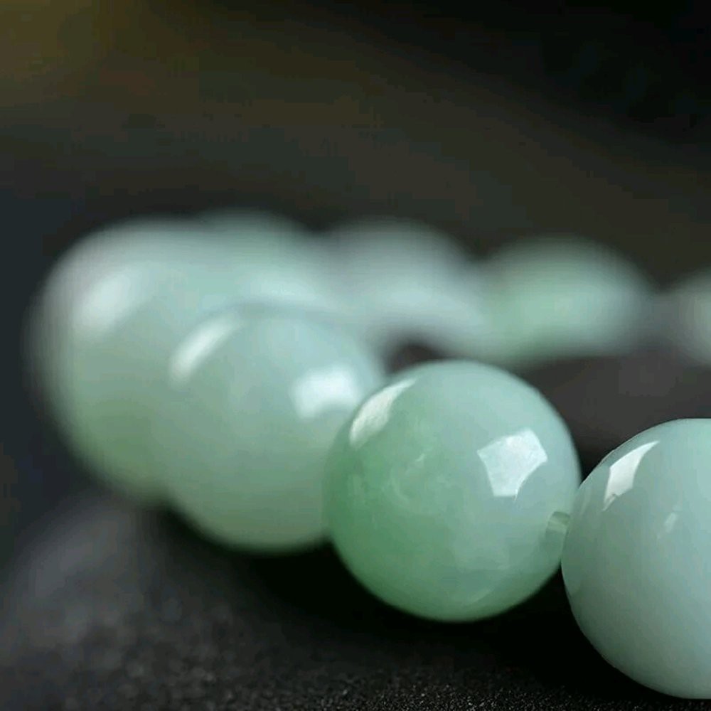 GELANG NATURAL GREEN JADEITE JADE GIOK BURMA TYPE A