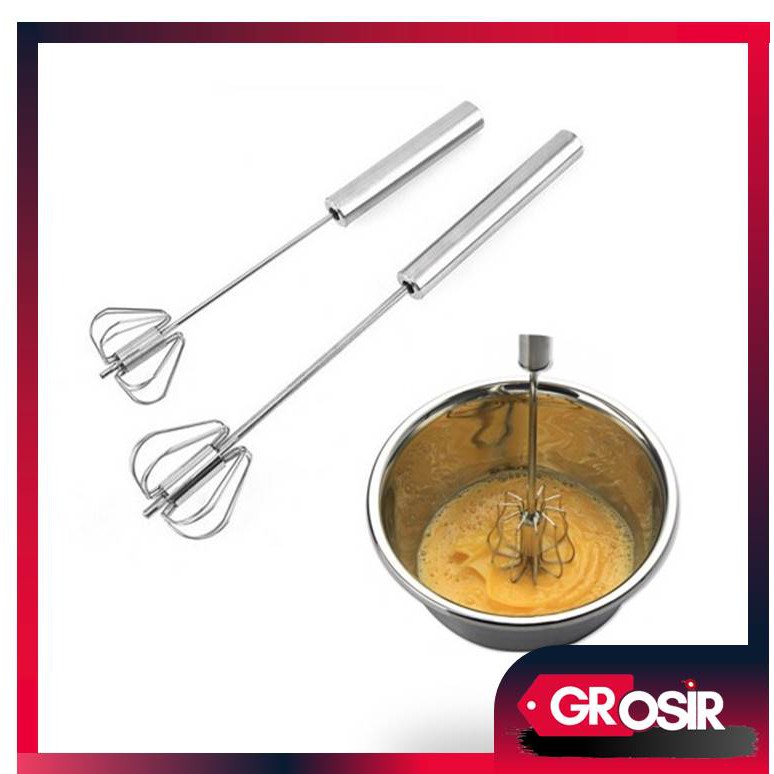 Grosir - H764 Hand Mixer Better Beater/Pengocok Telur Stainless/Pengaduk Telur Otomatis Stainless