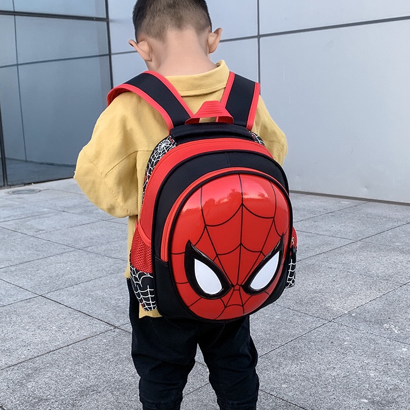 Tas Anak Sekolah Karakter Spiderman 3D Import - Tas Ransel Anak Spiderman - Tas Sekolah Anak Laki Laki Import Premium High Quality Terbaru -  Ransel Anak Sekolah SD dan TK [BK18]