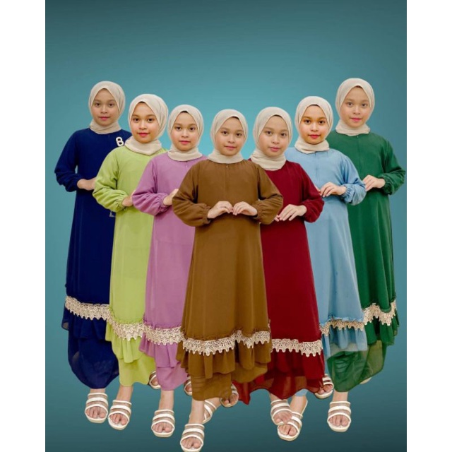 PB Prilly Busana - FADILA GAMIS MALAYSIA ANAK - GAMIS ANAK BORDIR