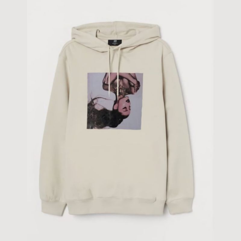 HM ARIANA GRANDE BEIGE HOODIE