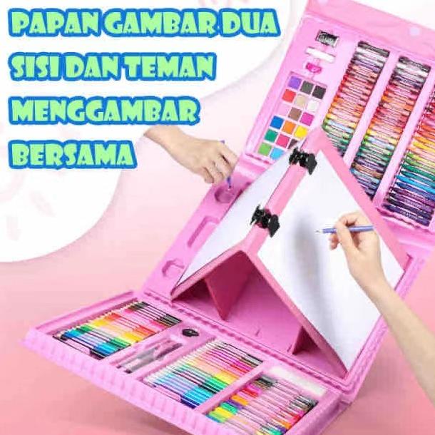 

Set Alat Gambar Anak Crayon Gambar Pensil Warna Anak 208 Buah Art Set