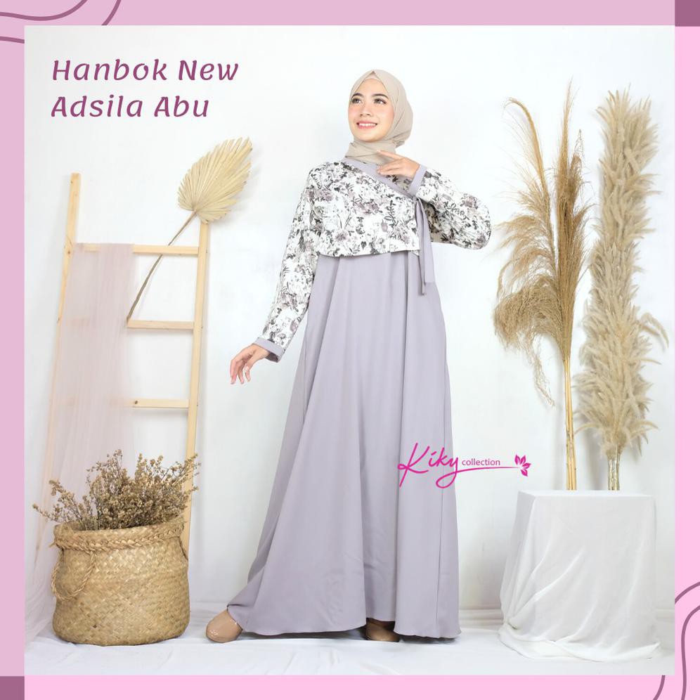 Promo Terbaru Fashion Muslim Kekinian Gamis Ala Korea Cantik Baju Muslim Remaja Hanbok New Adsila