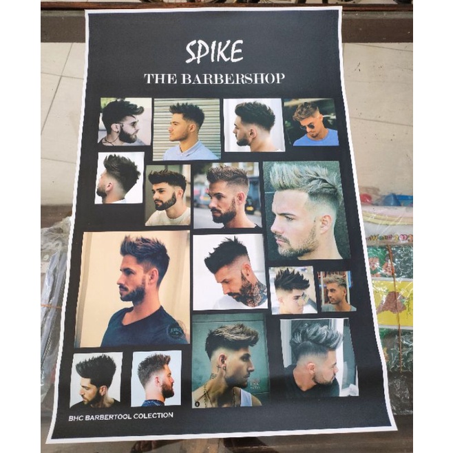 Poster Model Gaya Rambut Poster Potong Rambut Dewasa - Spike