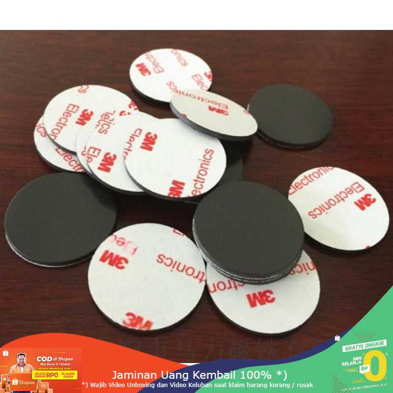 (BISA COD) RVOSTR  Stiker Adhesive Magnet Tape 3M Model Bulat 30mm 10 PCS - JC-3M