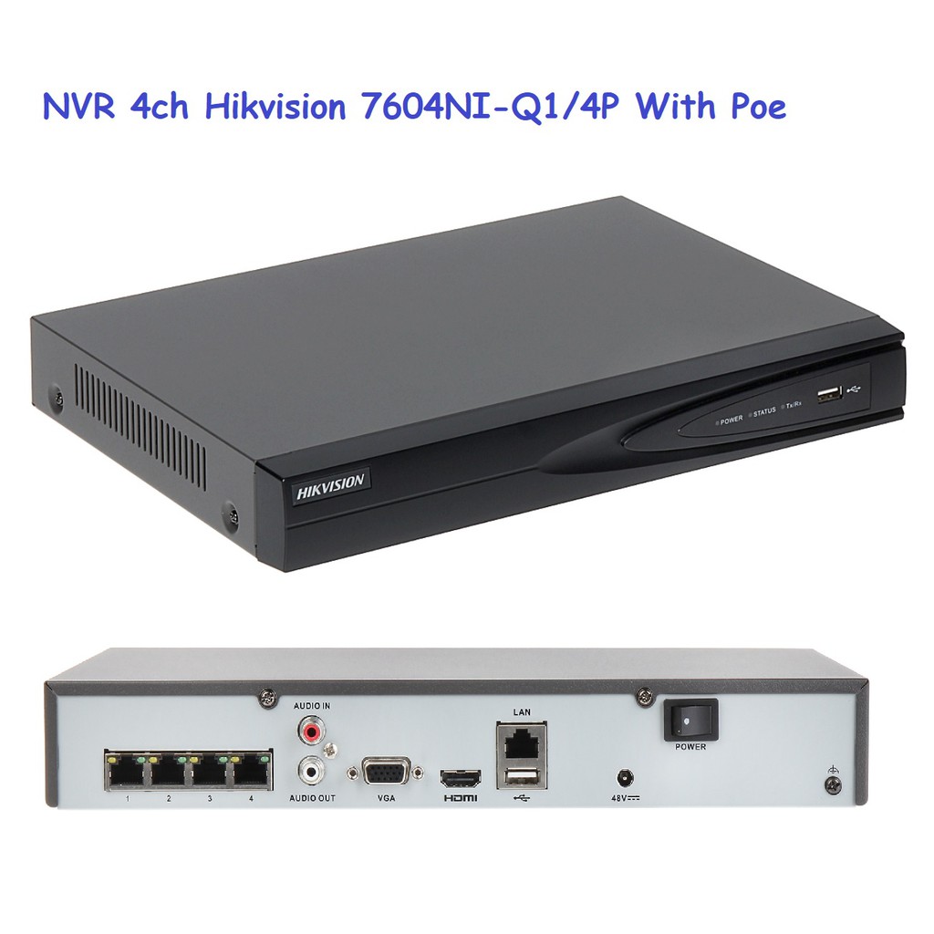 NVR 4ch HIKVISION DS-7604NI-Q1/4P