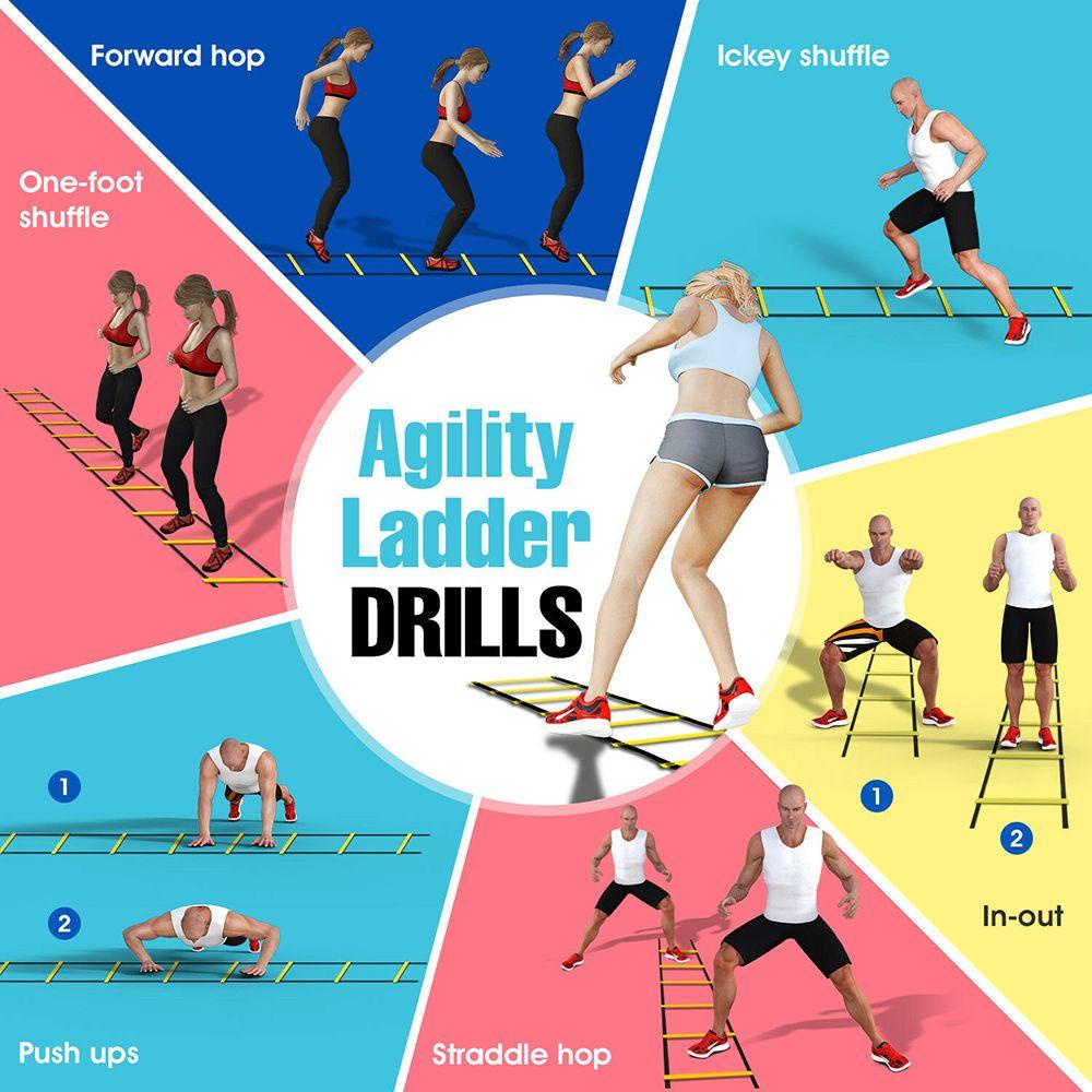 Top Agility Training Ladder Feet Latihan Fitness Sepakbola