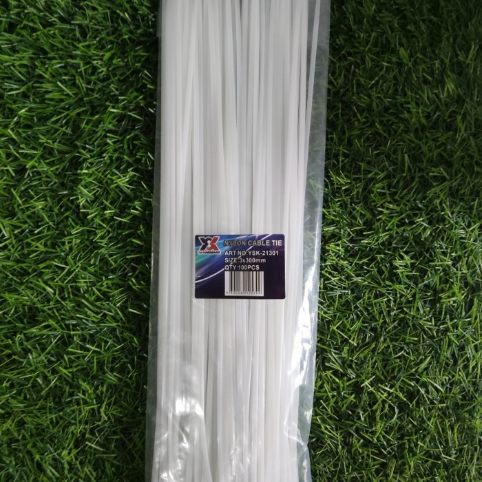 Kabel Ties Putih 100 bj 3x300 mm ( 30cm ) Harga Per Pack Cable Ties