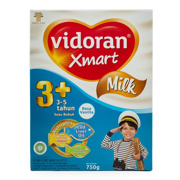 

VIDORAN Xmart 3 Plus Vanila 700gr - Susu Bubuk Anak Umur 3-5 Tahun