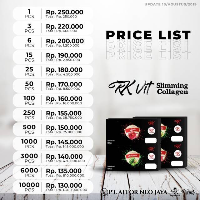 [COD✓]RK VIT SLIMMING AVOCADO / RK VIT COLLAGEN APPLE, GLASKIN DRINK MS GLOW