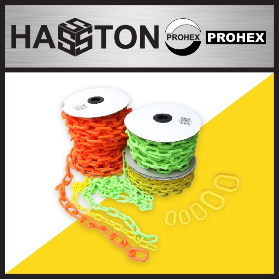 

HASSTON 6mm Rantai Plastik Orange (0100-043)