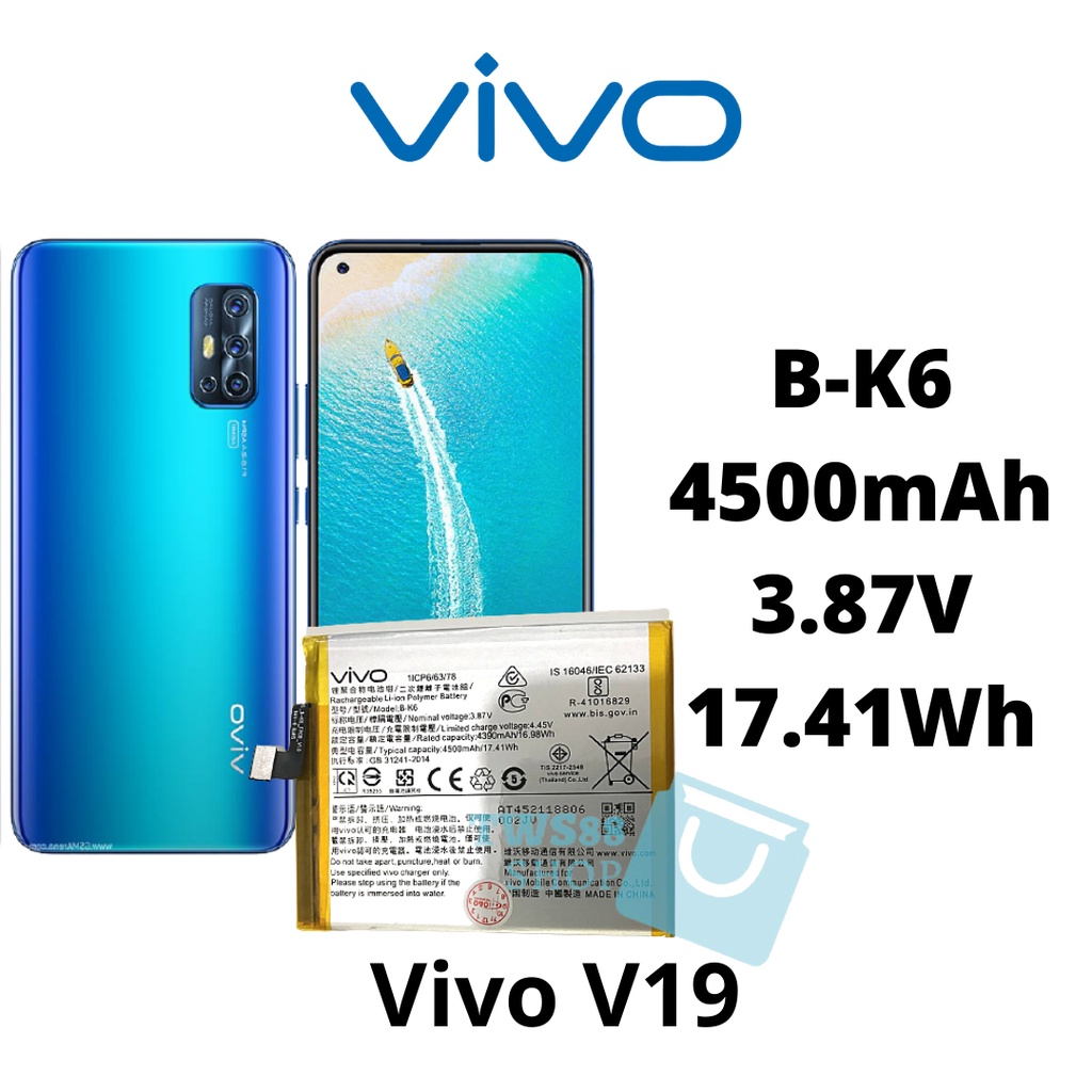 BATRE BATERAI BATTERY B-K6 VIVO V19