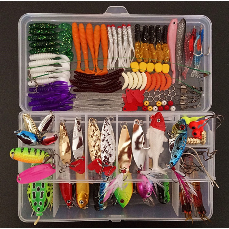 Umpan Pancing Ikan Set Fishing Bait Kit 140PCS - Multi-Color