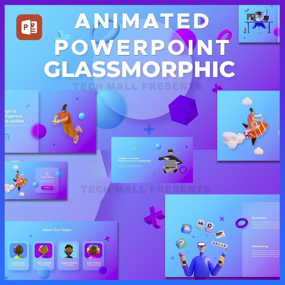 

NS Animated Glassmorphism Powerpoint Presentation