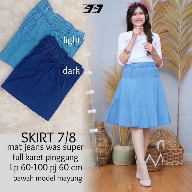 ROK JEANS PENDEK