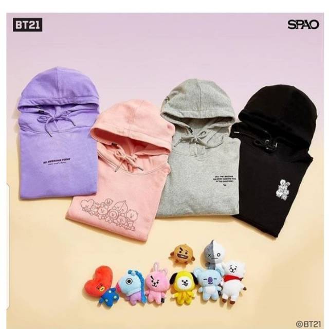 [CLOSE ORDER]  BT21 X SPAO HOODIE