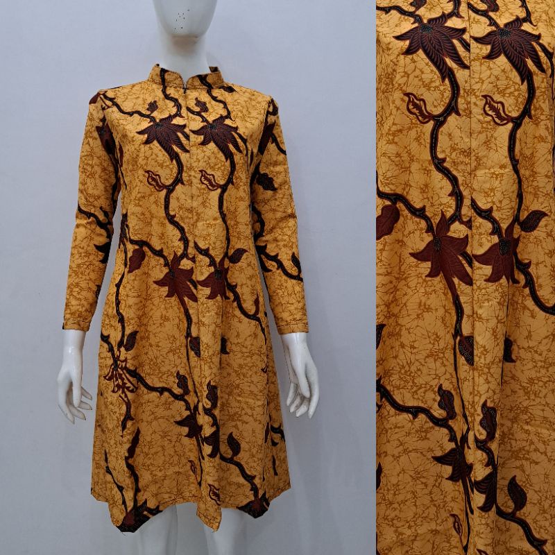 tunik batik sogan 137 - tunik batik premium