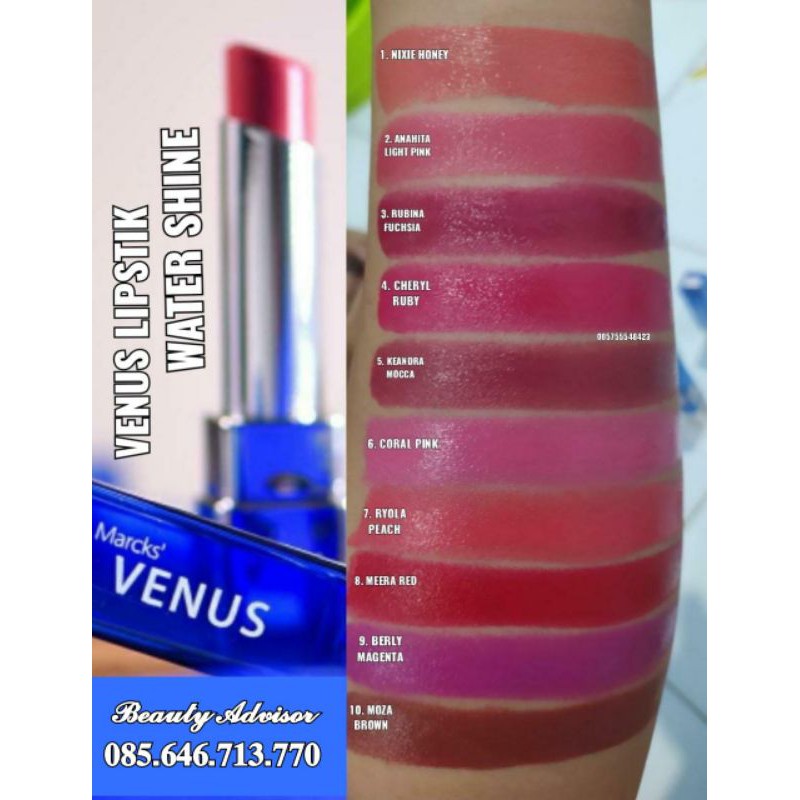 PROMO VENUS WATERSHINE LIPSTIK