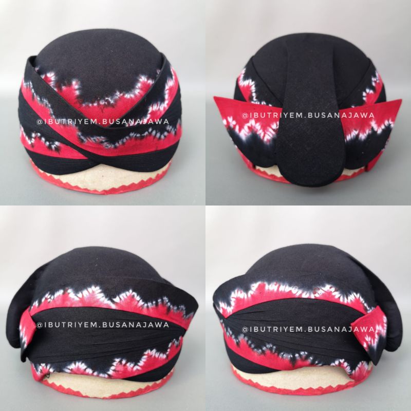 Blangkon Solo Perbawan Alusan Batik Jumputan