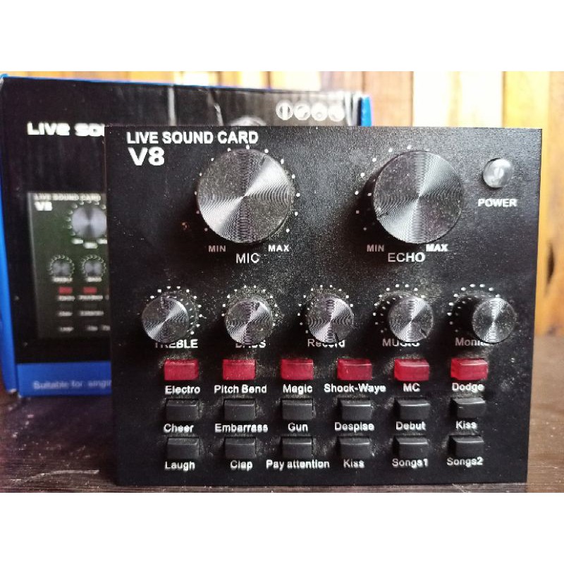 SOUND CARD V8 LIVE STREAMING