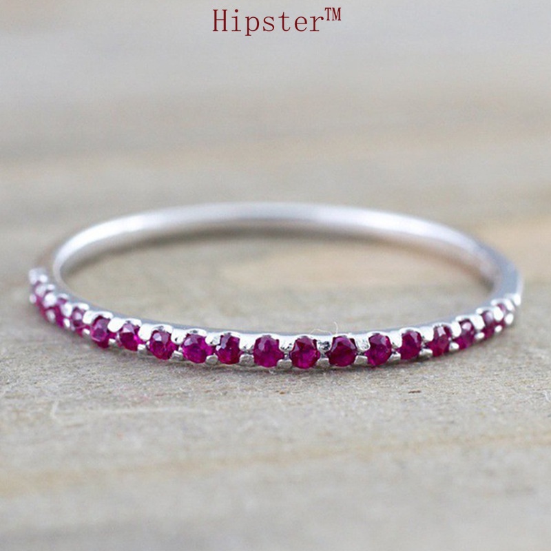 Hot Sale Classic Light Luxury Diamond Natural Ruby Ring