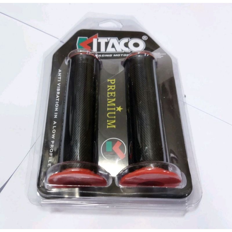 Handgrip kitaco premium universial merah hitam hand grip kitaco