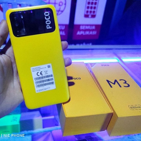 Poco M3 6/128gb bekas second fullset dibaca dulu