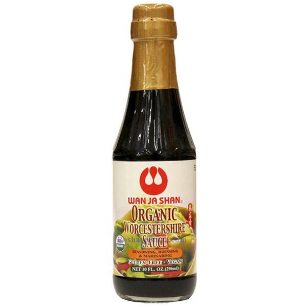 

Wan Ja Shan ORGANIC Worchestershire Sauce Saus Inggris Vegan Gluten Free Seasoning Marinade Dressing
