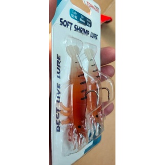 Umpan udang Tornado soft shrimp lure 80mm