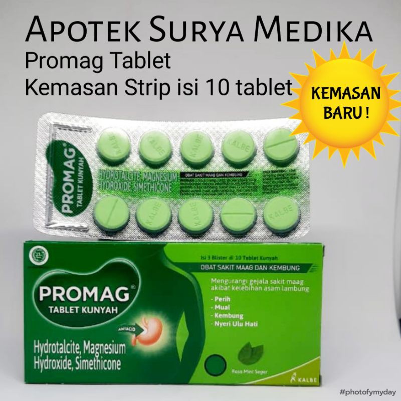 Jual Promag Tablet.Kemasan Strip Isi 10 Tablet. | Shopee Indonesia