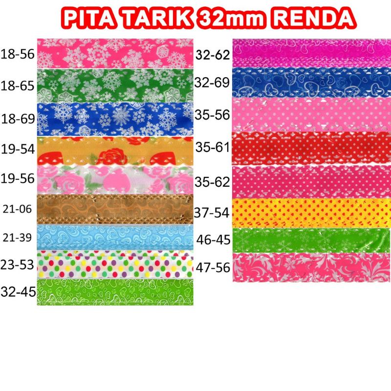 𝐓𝐞𝐫𝐦𝐮𝐫𝐚𝐡 !!! 10 pcs pita tarik, pita serut 18 mm. buat pita kado parcel souvenir ulang tahun goodie bag