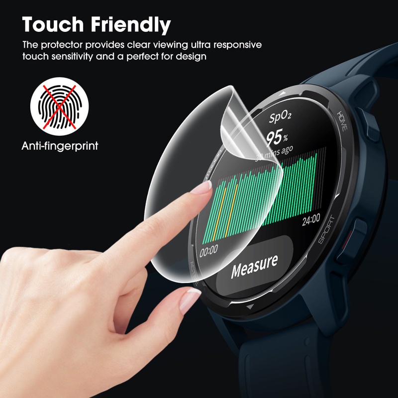 Film Hydrogel Pelindung Layar Depan Full Cover Anti Ledakan Untuk Smartwatch Xiaomi Watch S1 Active