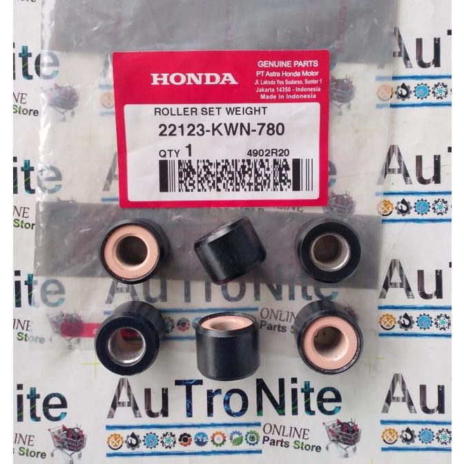 Roller Weight 17 Gram 22123-Kwn-780 Ori Honda Adv Pcx 150 Lokal