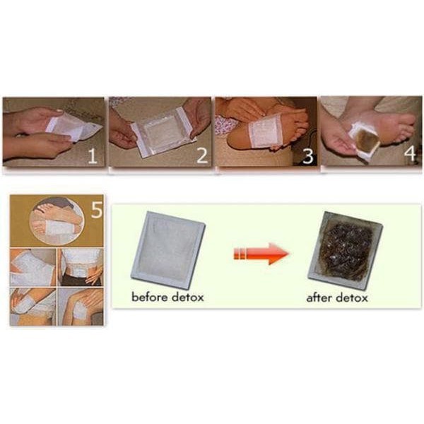 [1 BOX 10 PCS] Koyo Kinoki White Original - Kinoki Foot Patch Koyo Detox Penyerap Racun Herbal