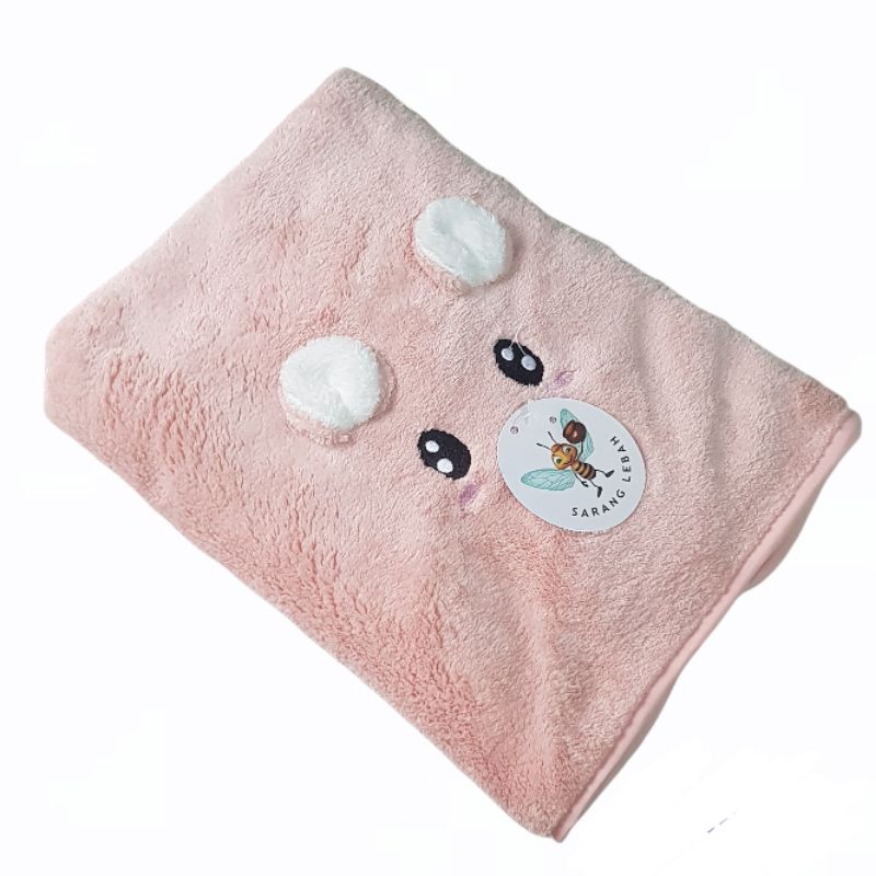 Handuk Bayi Lembut Murah UK 50X100 CM-SHRIMP POWDER