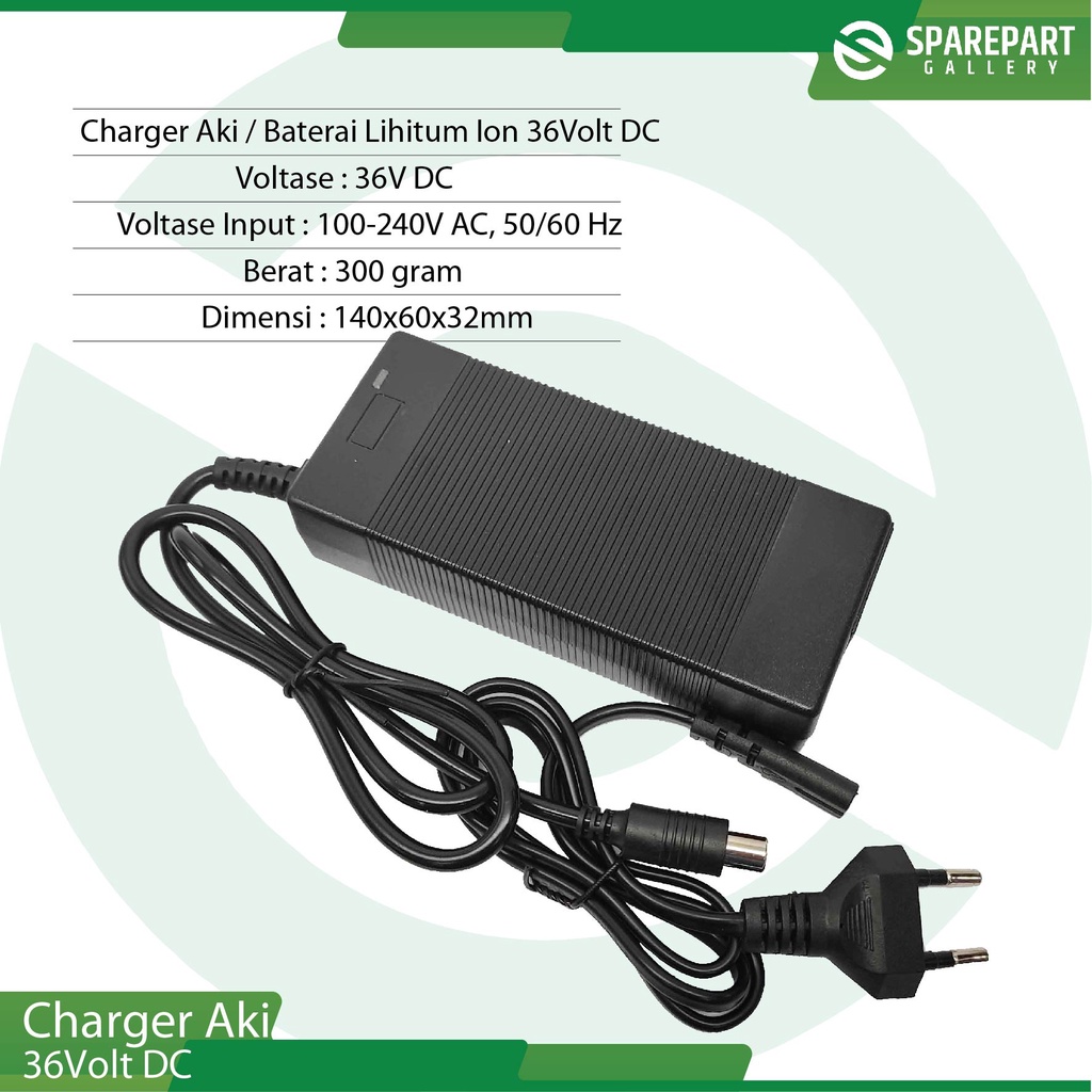 Charger Baterai Lithium ion 36v DC skuter otoped listrik 8.5inch M365