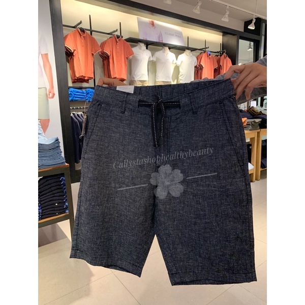 Giordano Celana Pendek Pria Linen Grey Short Giordano Size S New Sale