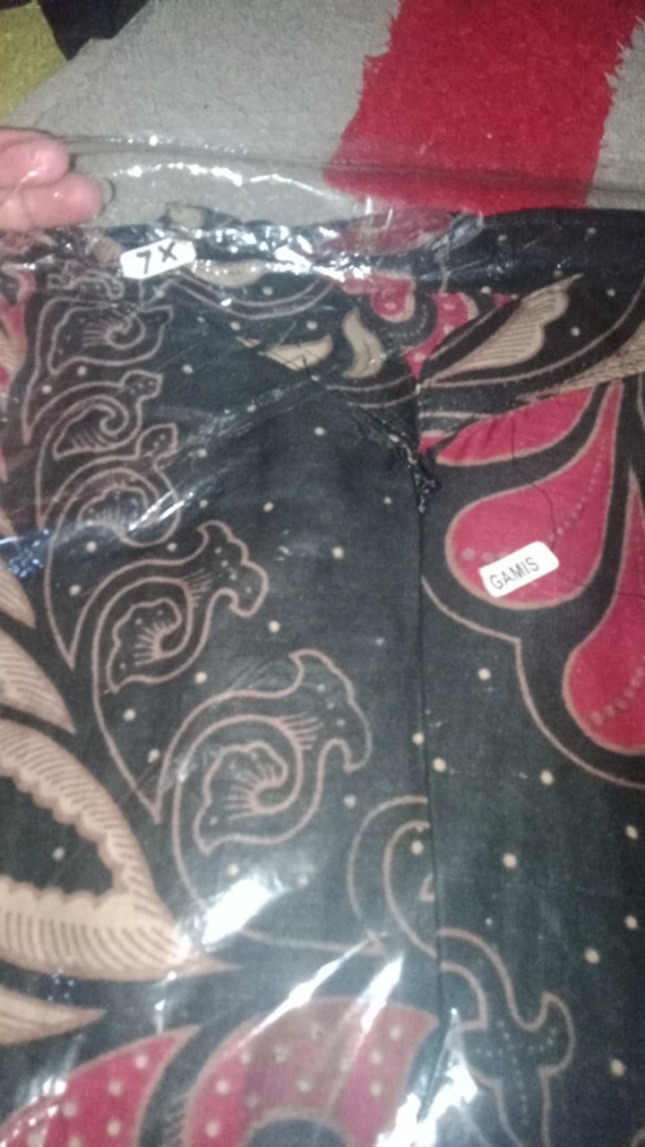 Maura Couple - Sania Ruffle Batik Couple Ori Ndoro Jowi Dnt Garansi